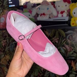 Steve Madden Pink Flats with Strap